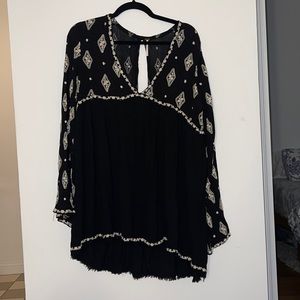 Flowy Long Sleeve Free People Dress